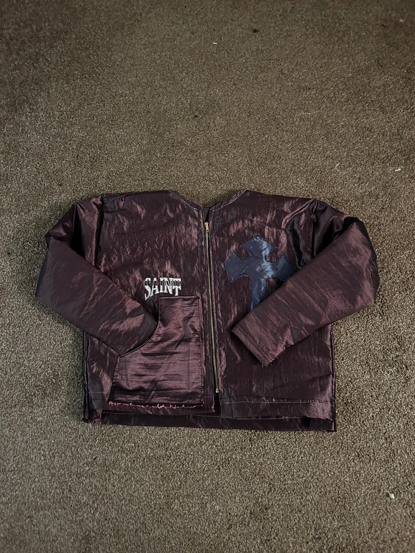 Liquid Metal iridescent Workers Jacket