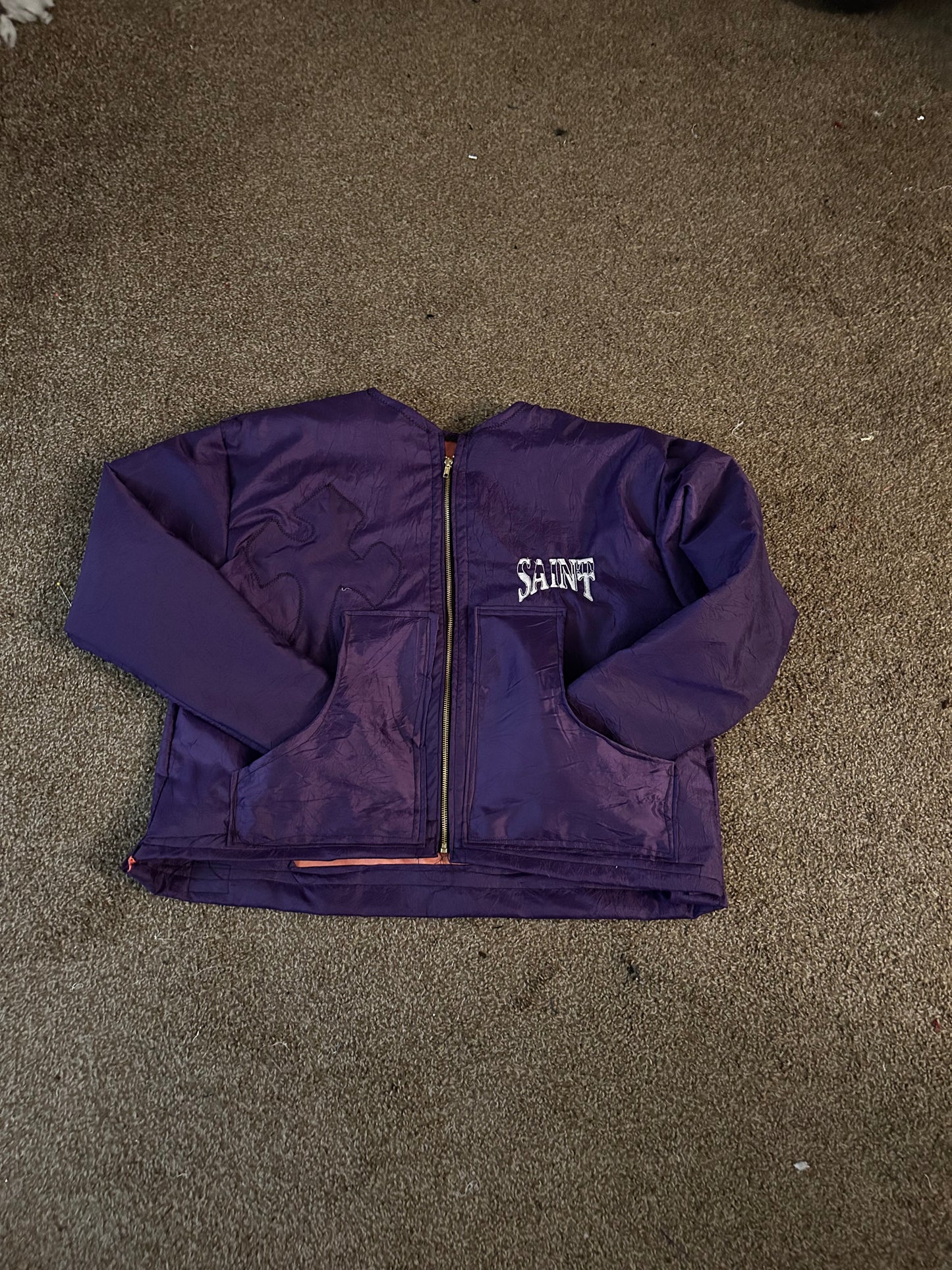 Royal Purple Saint Coaches Jacket