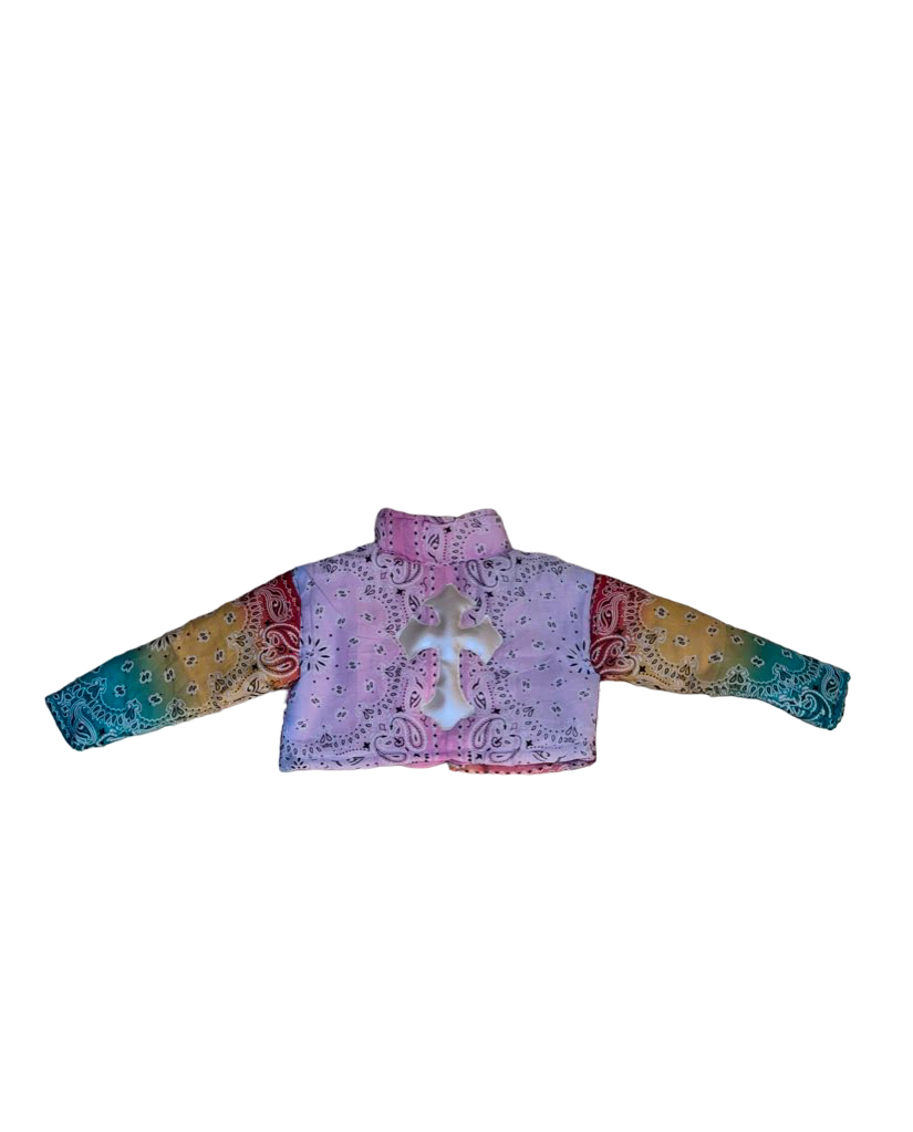 Cropped Tye Die Paisley Puffer (WMNS)