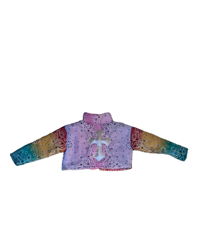 Cropped Tye Die Paisley Puffer (WMNS)